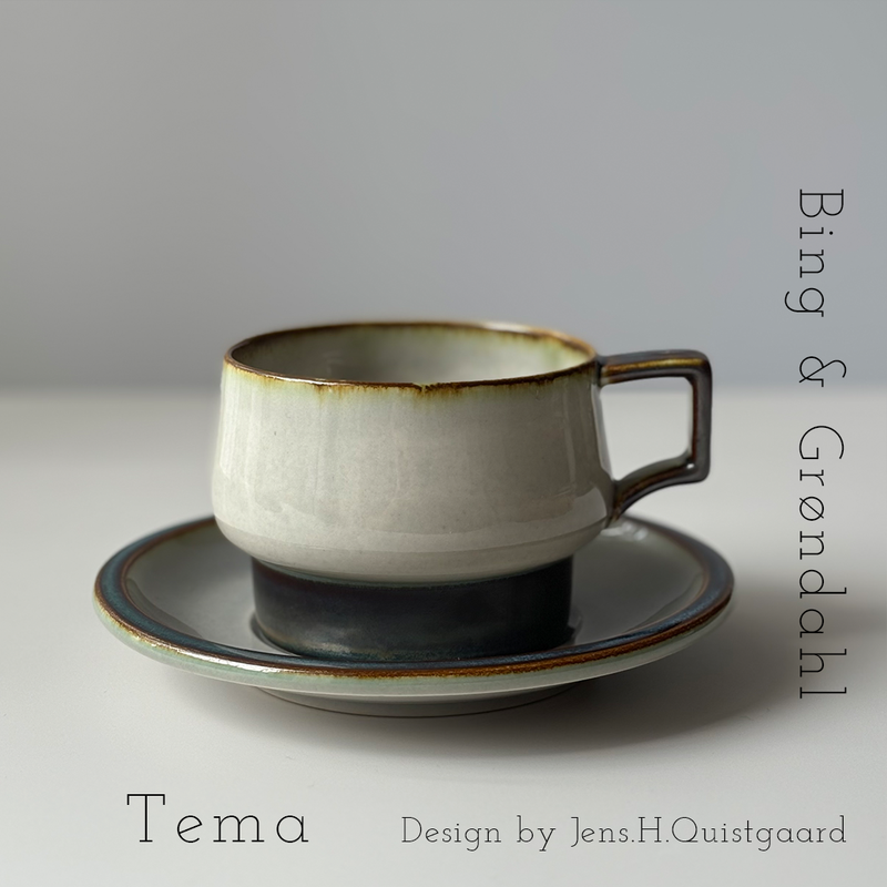 Jens.H.Quistgaard （イェンス・クイストゴー ） Tema （テーマ） tea cup saucer │ 北欧ヴィンテージ デンマーク ティーカップ 陶磁器