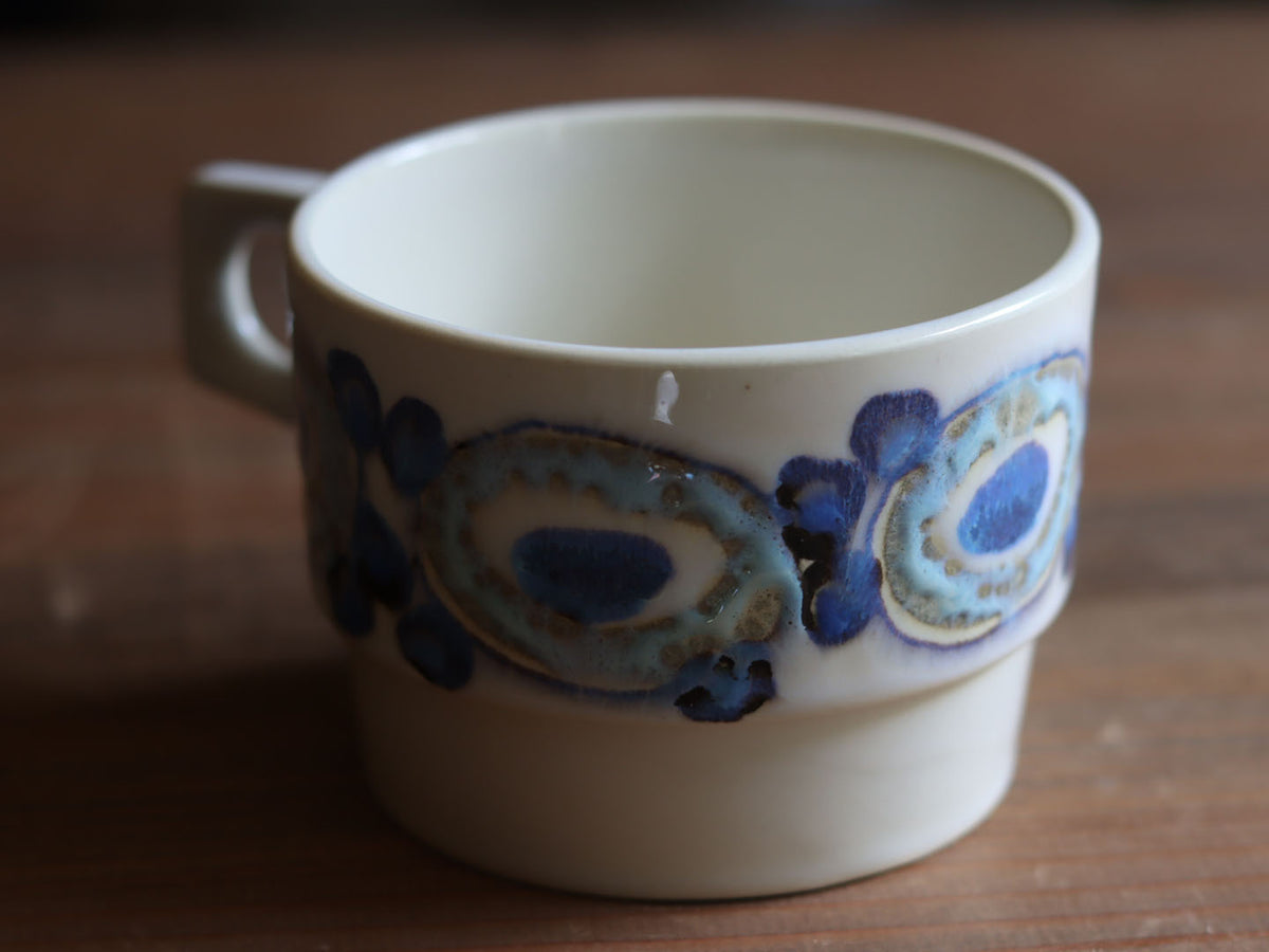 Royal copenhagen （ロイヤルコペンハーゲン） Nucella（ヌセラ） コーヒーカップソーサー ブルー / Ellen Malmer │ 北欧ヴィンテージ デンマーク