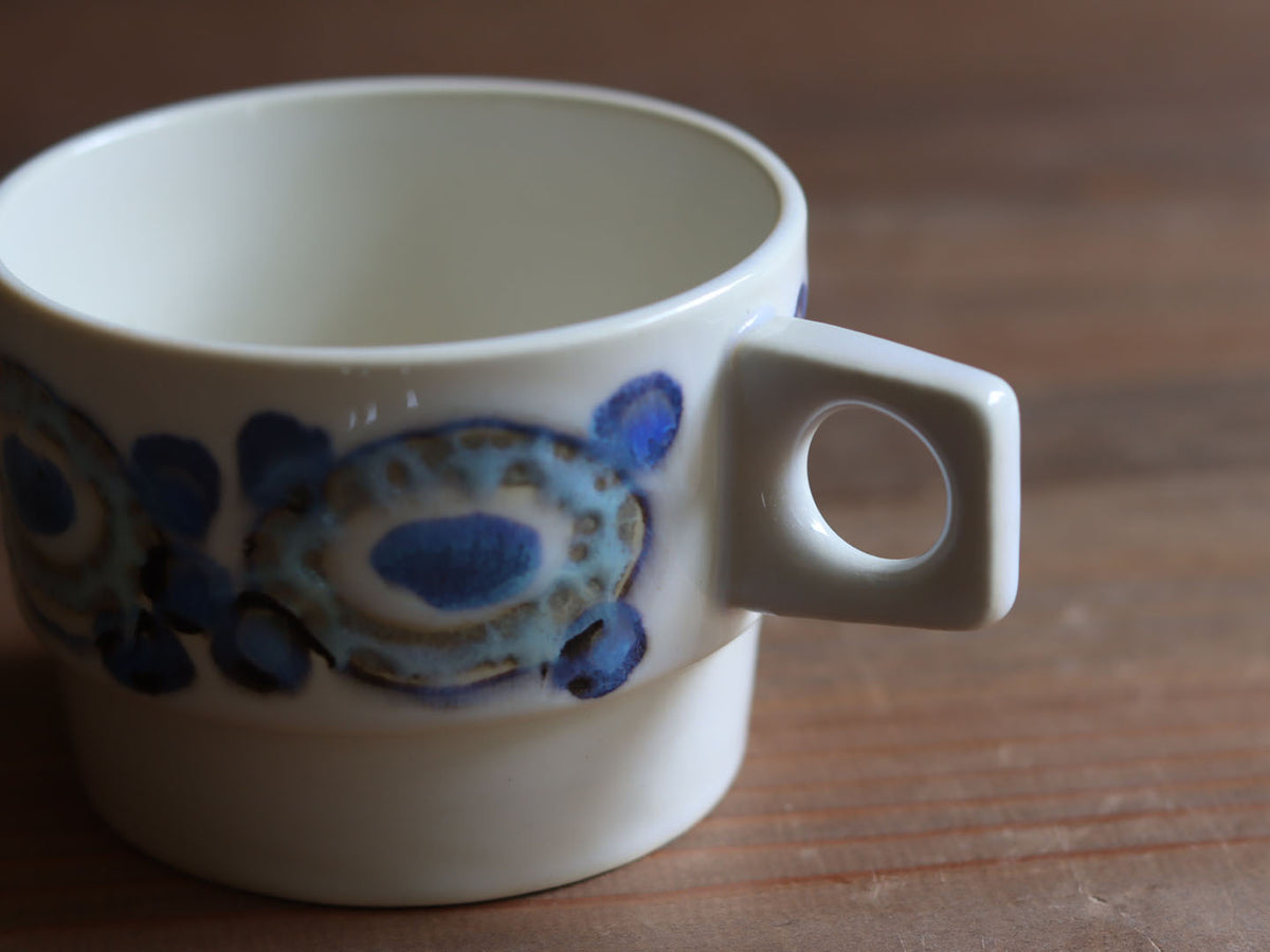 Royal copenhagen （ロイヤルコペンハーゲン） Nucella（ヌセラ） コーヒーカップソーサー ブルー / Ellen Malmer │ 北欧ヴィンテージ デンマーク