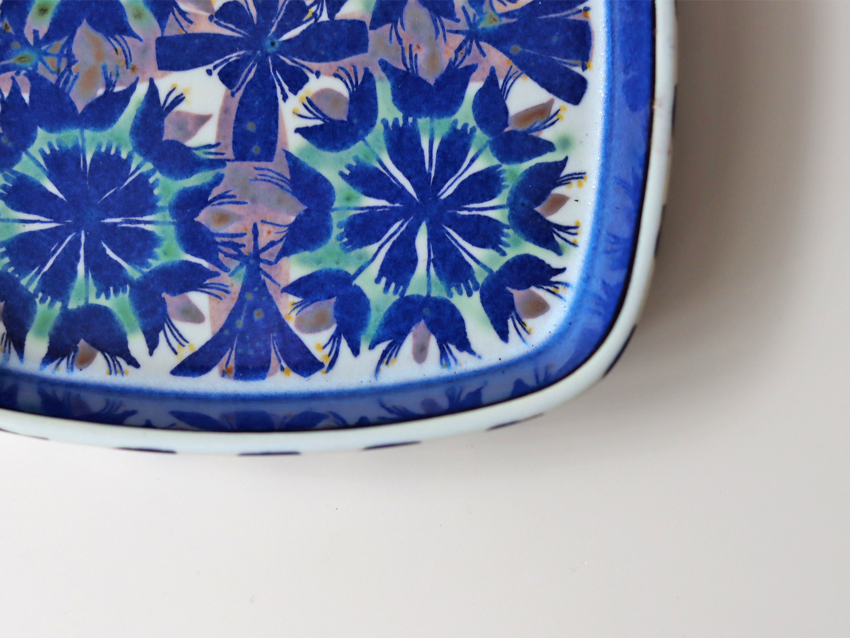 【北欧 デンマーク ヴィンテージ 】Royal copenhagen（ロイヤルコペンハーゲン) Tenera（テネラ）square plate 142/2883 MJ