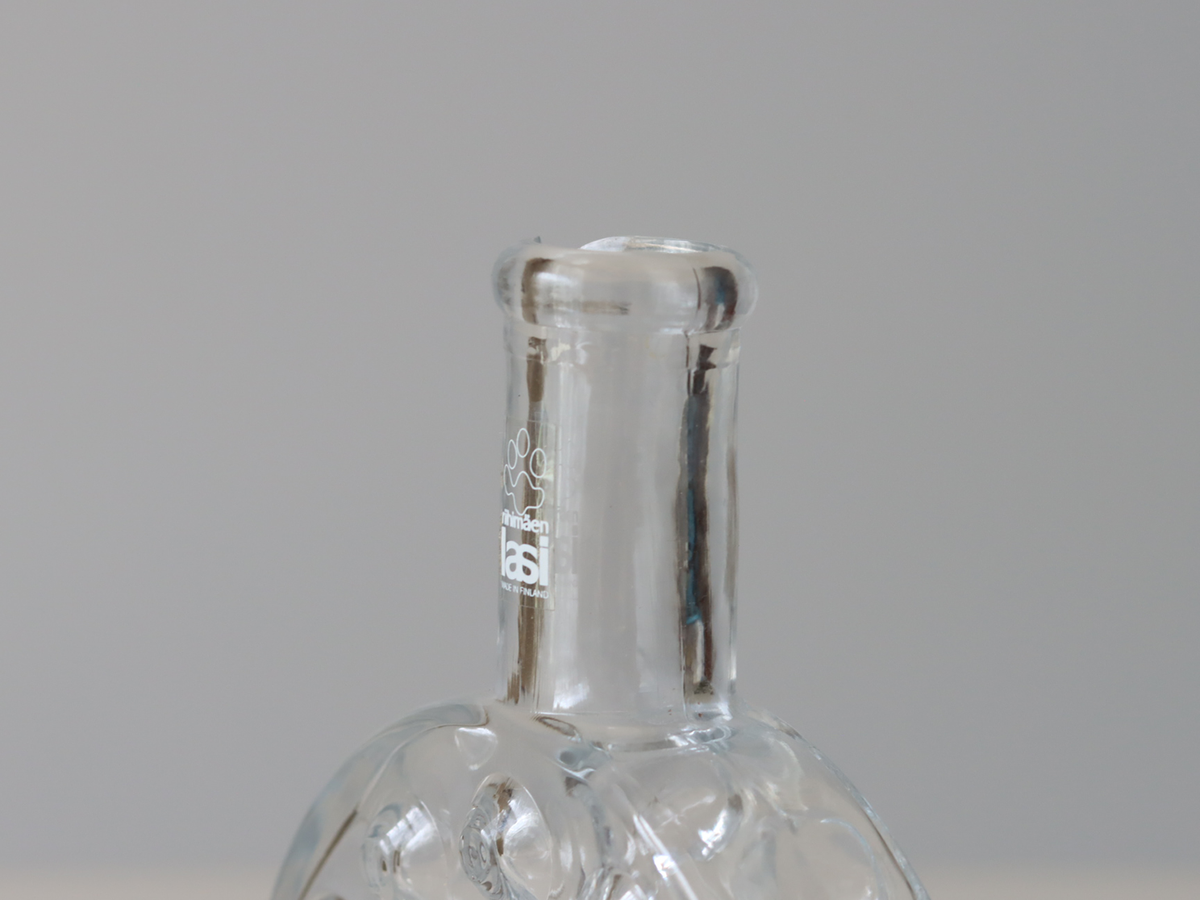 Riihimaen Lasi （リーヒマエンラシ） Nanny Still（ナニー・スティル）Lumitähti （ルミタハティ）Bottle/carafe H17.5cm │ 北欧 フィンランド ヴィンテージ 花瓶 カラフェ ボトル ガラス