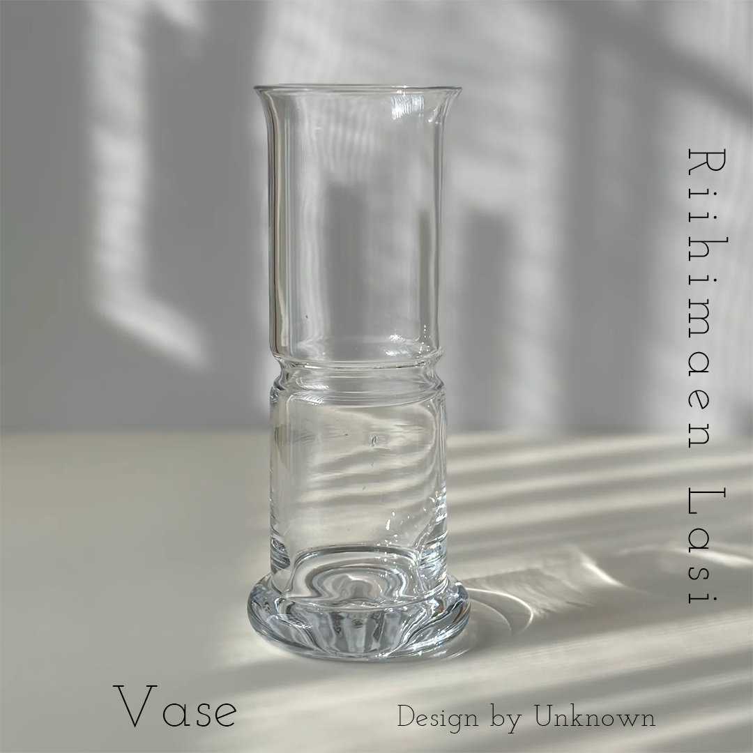 【北欧 フィンランド ヴィンテージ】Riihimaen Lasi （リーヒマエン・ラシ）vase