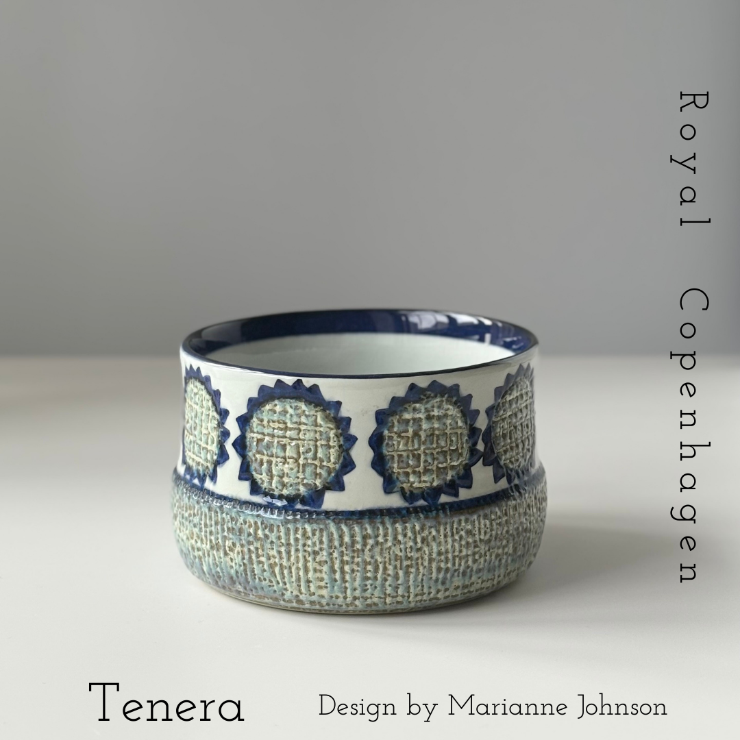 Royal copenhagen （ロイヤルコペンハーゲン） Tenera （テネラ）bowl sunflower MJ │ 北欧ヴィンテージ デンマーク 食器 ボウル 陶磁器