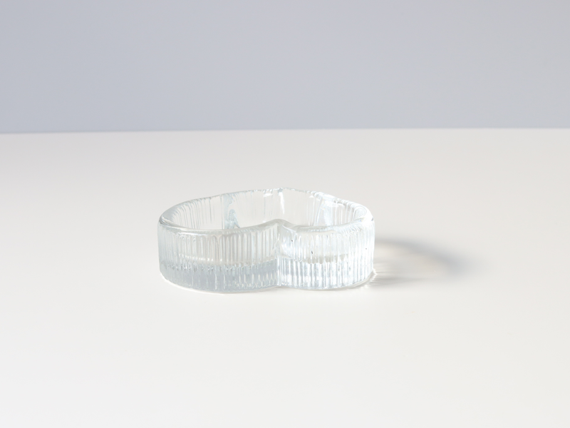 Arabia（アラビア） Cumulus ガラスディッシュ / Markku Salo ｜ 北欧ヴィンテージ フィンランド