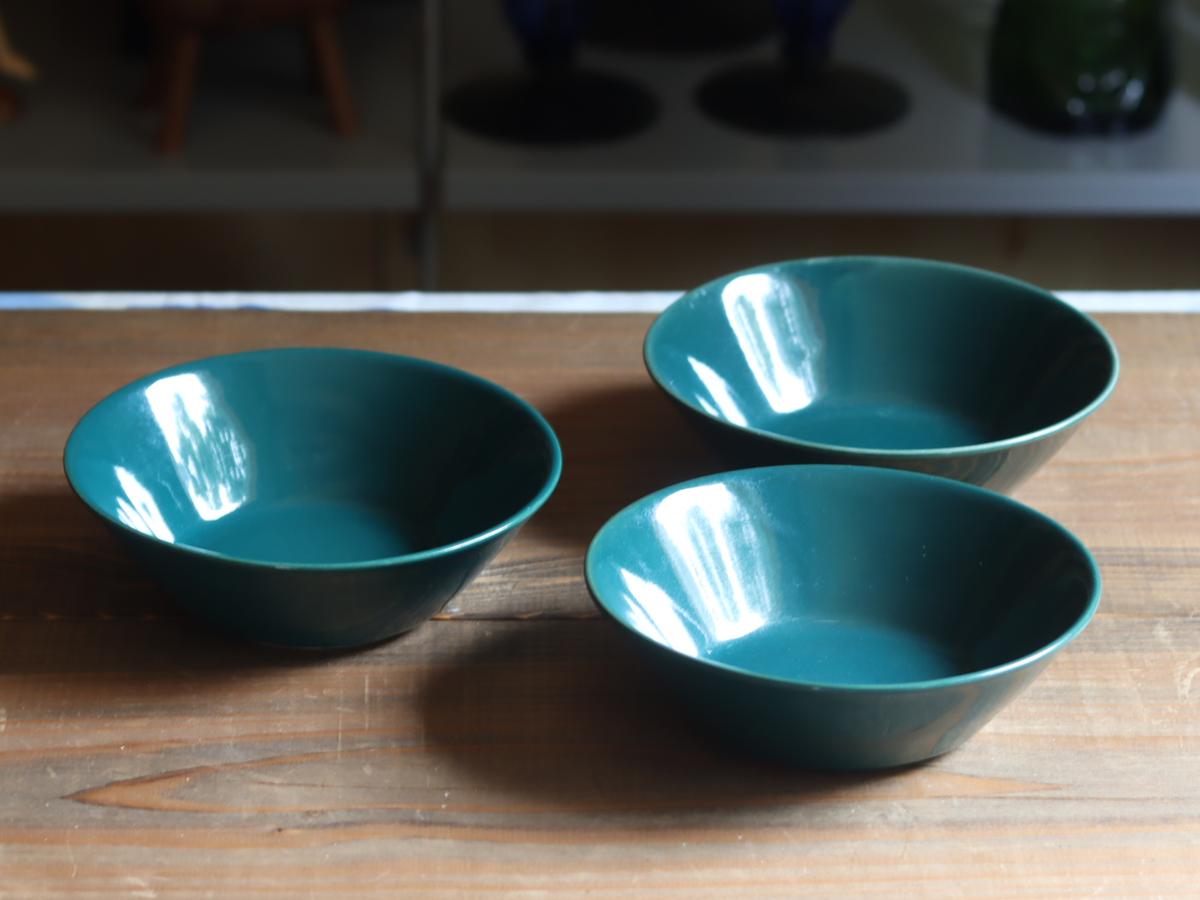 Arabia Kilta Bowl 15cm Green / Kaj Franck｜FINLAND