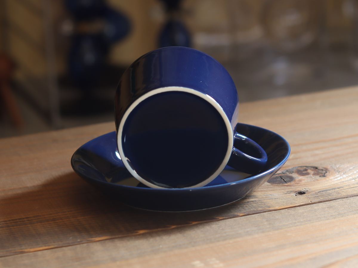 Arabia Teema Tea Cup & Saucer Blue / Kaj Franck｜FINLAND