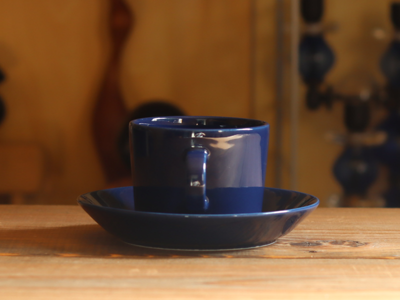 Arabia Teema Tea Cup & Saucer Blue / Kaj Franck｜FINLAND