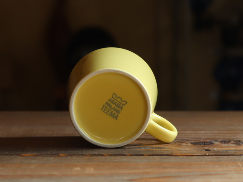 Arabia Teema Coffee Cup 1.5dl Yellow / Kaj Franck｜FINLAND