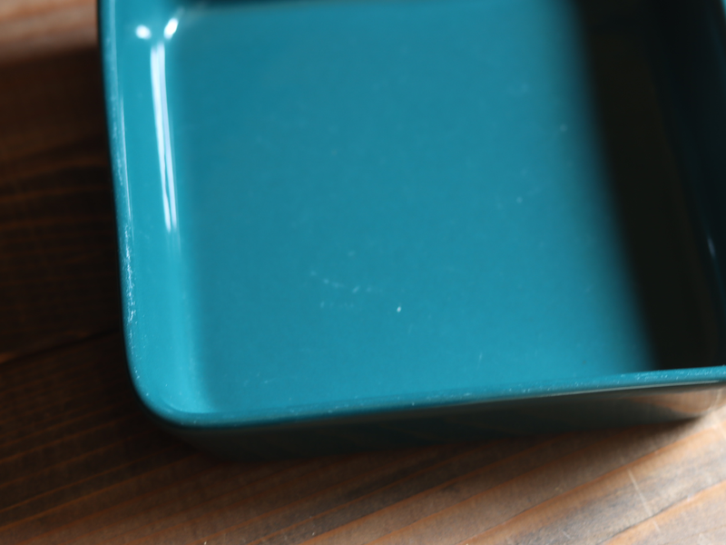 Arabia Teema Square Dish 15cm Green / Kaj Franck｜FINLAND