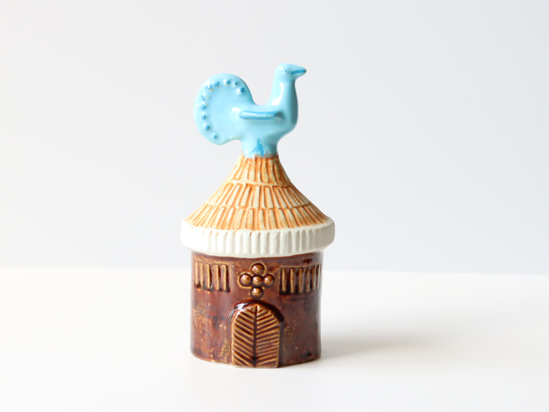 Gustavsberg （グスタフスベリ） Bertil Vallien（バーティル・ヴァリーン） Bagdad（バグダッド） No.6 │ 北欧 スウェーデン ヴィンテージ オブジェ 鳥の家