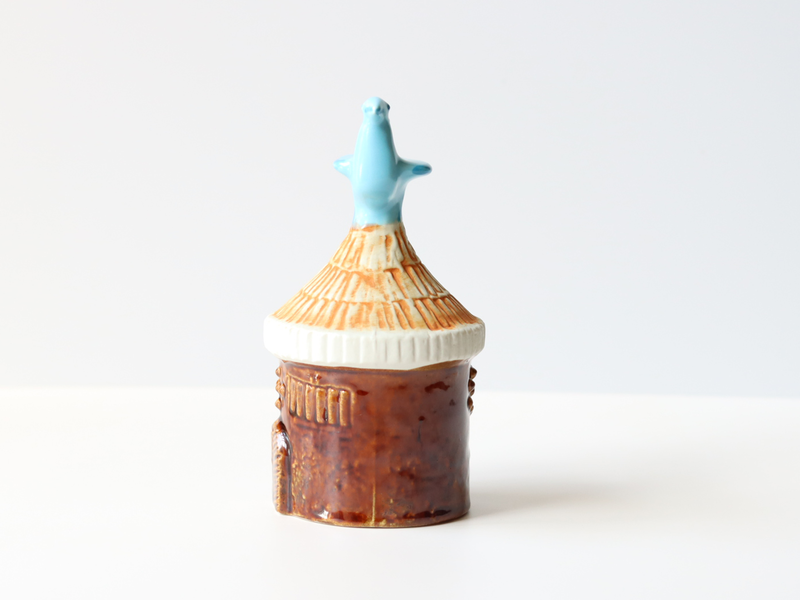 Gustavsberg （グスタフスベリ） Bertil Vallien（バーティル・ヴァリーン） Bagdad（バグダッド） No.6 │ 北欧 スウェーデン ヴィンテージ オブジェ 鳥の家