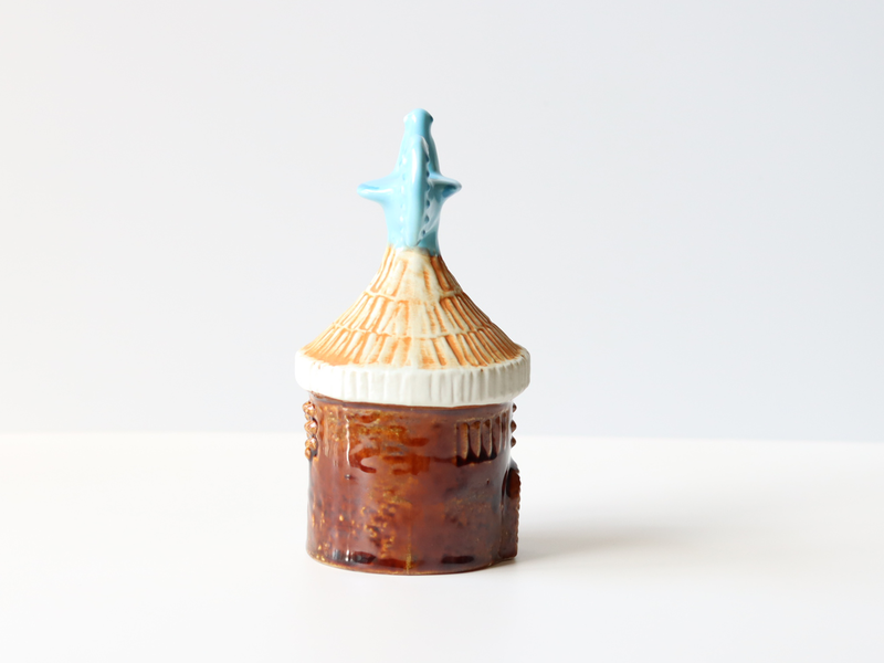 Gustavsberg （グスタフスベリ） Bertil Vallien（バーティル・ヴァリーン） Bagdad（バグダッド） No.6 │ 北欧 スウェーデン ヴィンテージ オブジェ 鳥の家