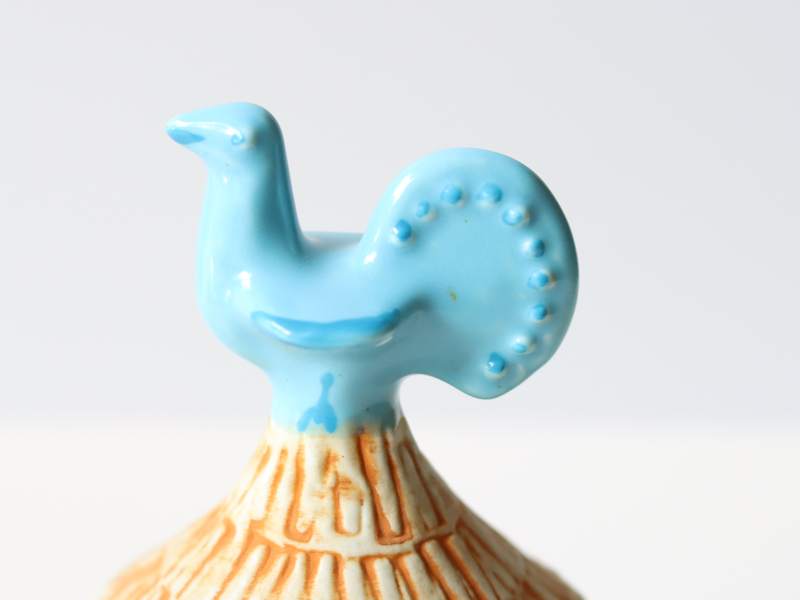 Gustavsberg （グスタフスベリ） Bertil Vallien（バーティル・ヴァリーン） Bagdad（バグダッド） No.6 │ 北欧 スウェーデン ヴィンテージ オブジェ 鳥の家