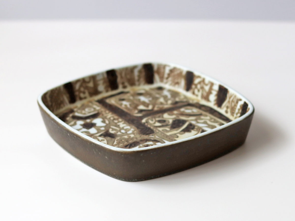 Royal copenhagen （ロイヤルコペンハーゲン） Baca （バッカ）square plate │ 北欧ヴィンテージ デンマーク 食器 プレート 陶磁器
