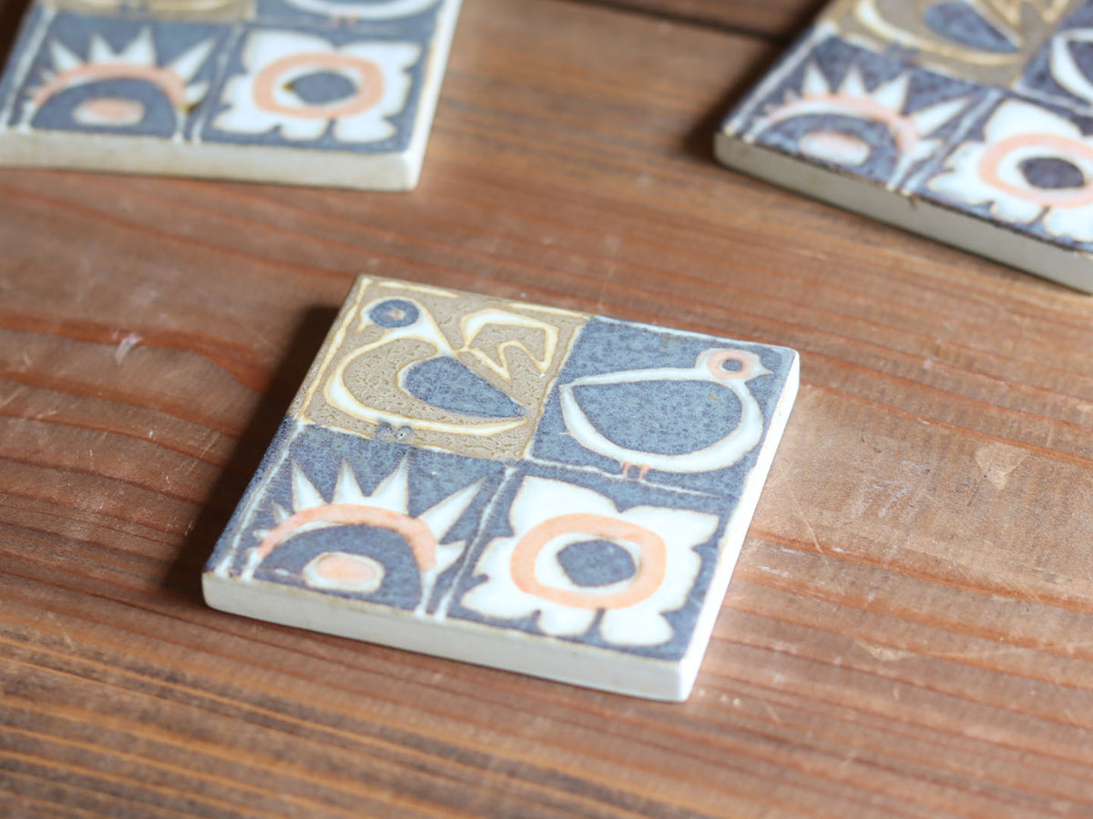 Royal Copenhagen（ロイヤルコペンハーゲン） Baca Tile 鳥 スモール / Johanne Gerber ｜ 北欧ヴィンテージ デンマーク