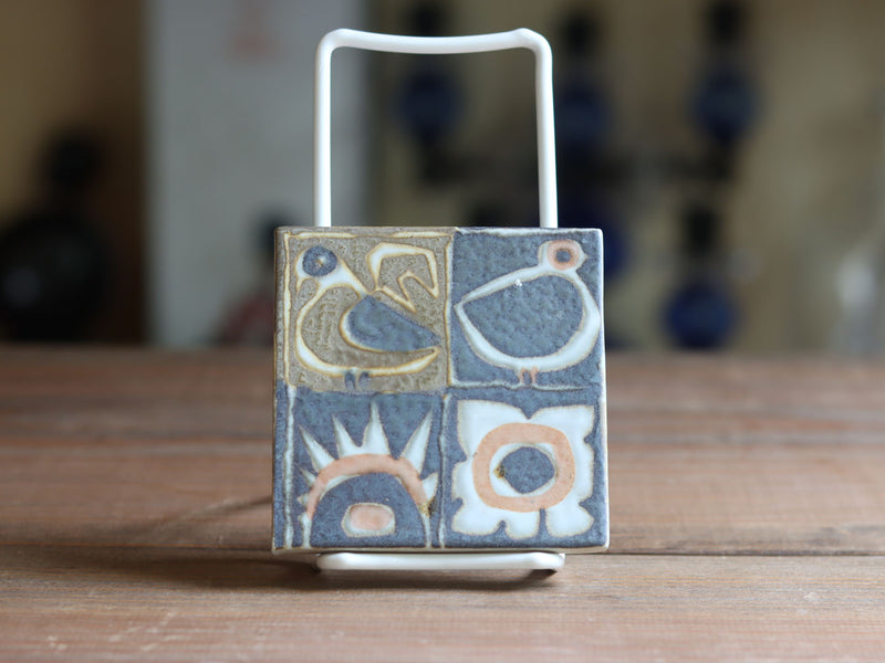 Royal Copenhagen（ロイヤルコペンハーゲン） Baca Tile 鳥 スモール / Johanne Gerber ｜ 北欧ヴィンテージ デンマーク