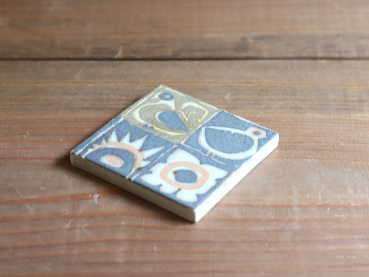Royal Copenhagen（ロイヤルコペンハーゲン） Baca Tile 鳥 スモール / Johanne Gerber ｜ 北欧ヴィンテージ デンマーク
