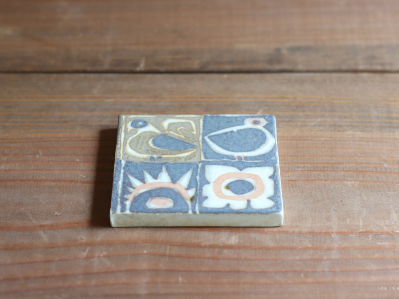 Royal Copenhagen（ロイヤルコペンハーゲン） Baca Tile 鳥 スモール / Johanne Gerber ｜ 北欧ヴィンテージ デンマーク