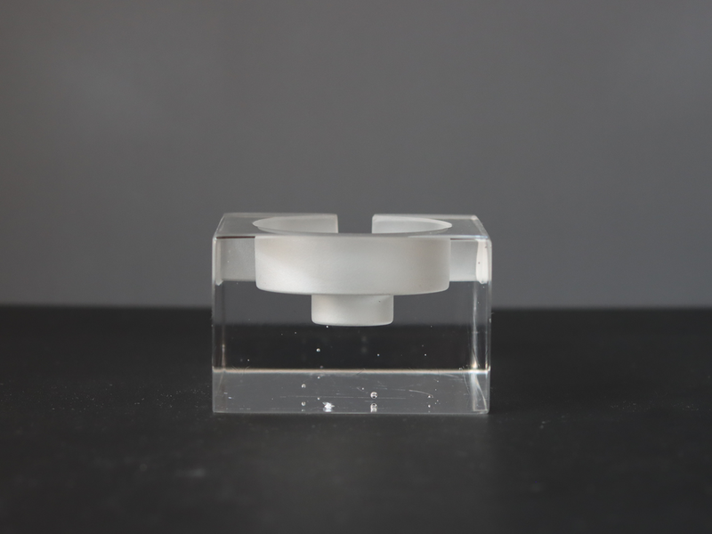 Kosta Boda （コスタ・ボダ）candle holder Crystal │ 北欧 スウェーデン ヴィンテージ キャンドルホルダー ガラス