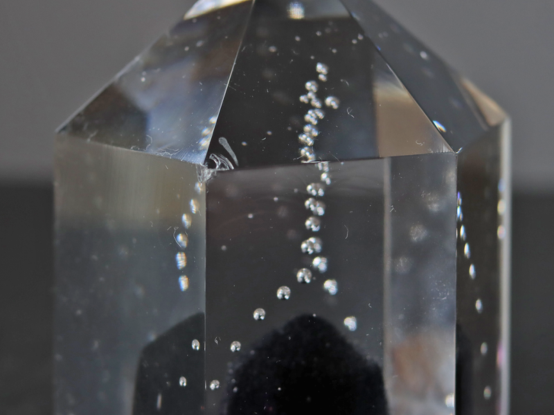 Kosta Boda （コスタ・ボダ） Bertil Vallien（バーティル・ヴァリーン） Crystal Fantasy（クリスタルファンタジー）purple hexagon 98547 │ 北欧 スウェーデン ヴィンテージ ガラスアート 六角形