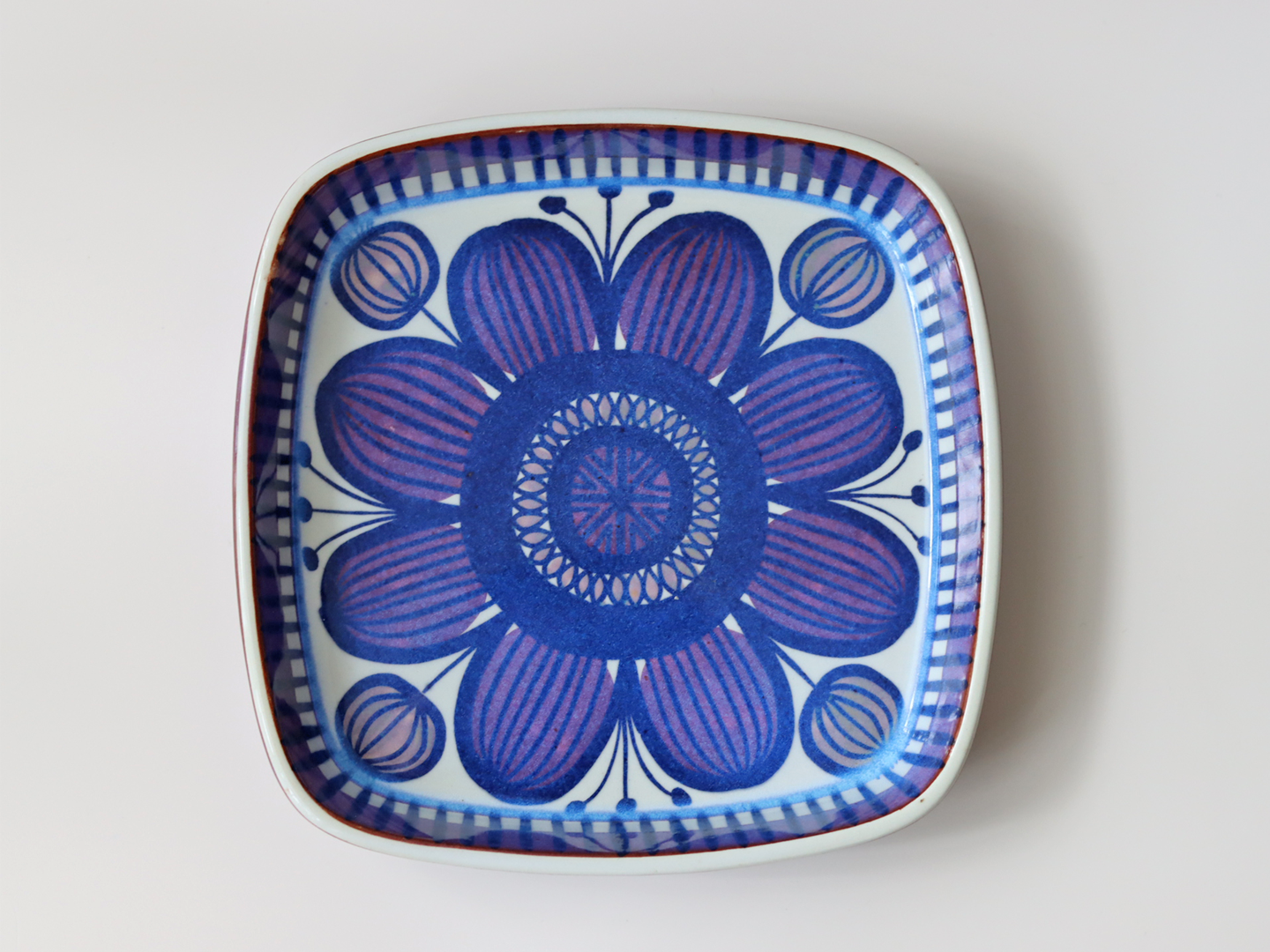 Royal copenhagen （ロイヤルコペンハーゲン） Tenera （テネラ）square plate BB │ 北欧ヴィンテージ デンマーク 食器 プレート 陶磁器