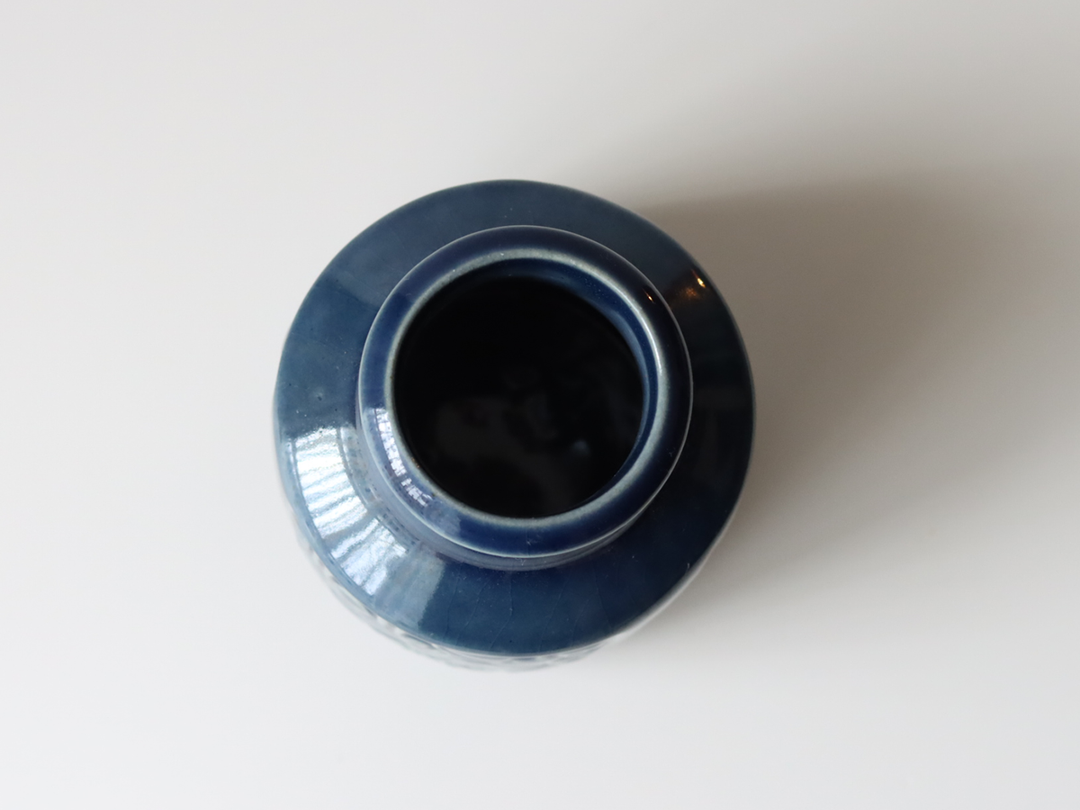 Michael Andersen&son（マイケル・アンダーセン） vase blue M │ 北欧ヴィンテージ デンマーク 花瓶 陶磁器