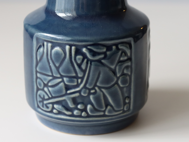 Michael Andersen&son（マイケル・アンダーセン） vase blue M │ 北欧ヴィンテージ デンマーク 花瓶 陶磁器