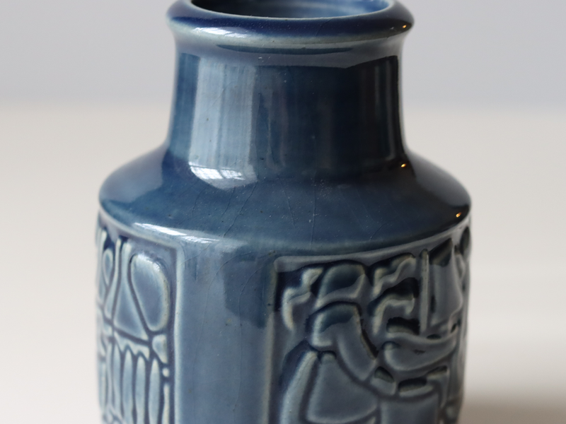 Michael Andersen&son（マイケル・アンダーセン） vase blue M │ 北欧ヴィンテージ デンマーク 花瓶 陶磁器