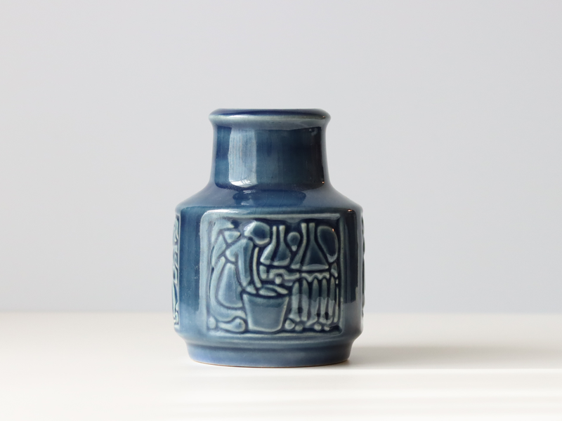 Michael Andersen&son（マイケル・アンダーセン） vase blue M │ 北欧ヴィンテージ デンマーク 花瓶 陶磁器