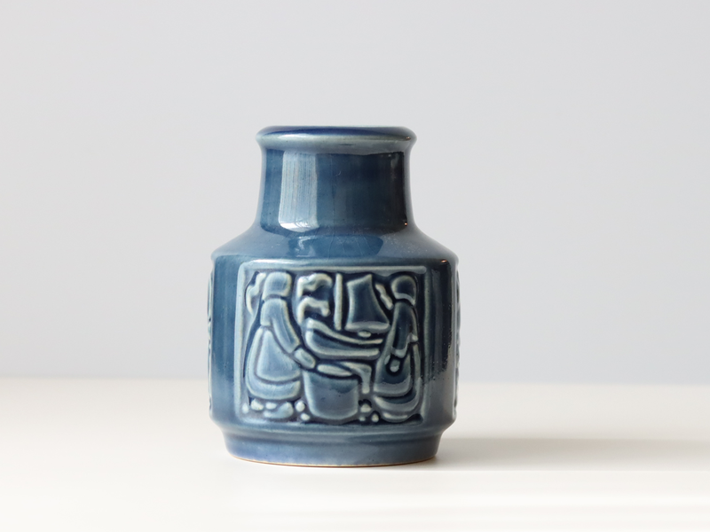 Michael Andersen&son（マイケル・アンダーセン） vase blue M │ 北欧ヴィンテージ デンマーク 花瓶 陶磁器