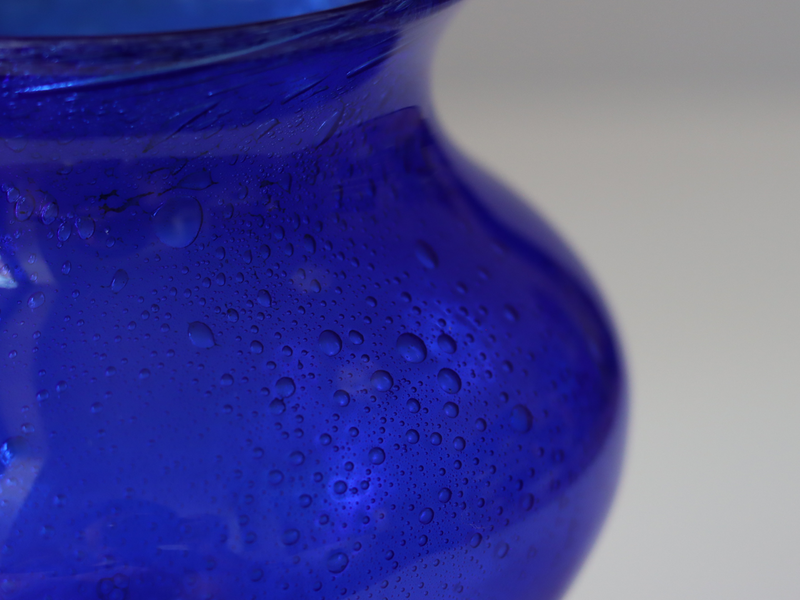 Boda （ボダ）Erik Höglund（エリック・ホグラン）foot vase blue H15cm 2079 │ 北欧 スウェーデン ヴィンテージ ガラスベース 花瓶