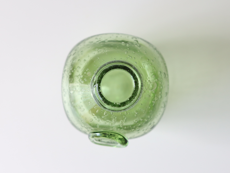 Boda （ボダ）Erik Höglund（エリック・ホグラン）bottle/decanter green H20cm │ 北欧 スウェーデン ヴィンテージ ガラス ボトル デキャンタ