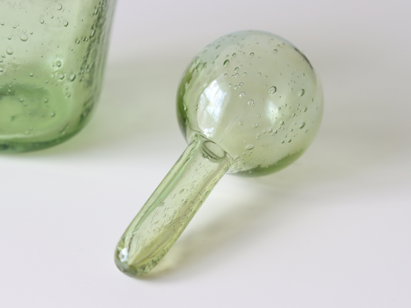 Boda （ボダ）Erik Höglund（エリック・ホグラン）bottle/decanter green H20cm │ 北欧 スウェーデン ヴィンテージ ガラス ボトル デキャンタ