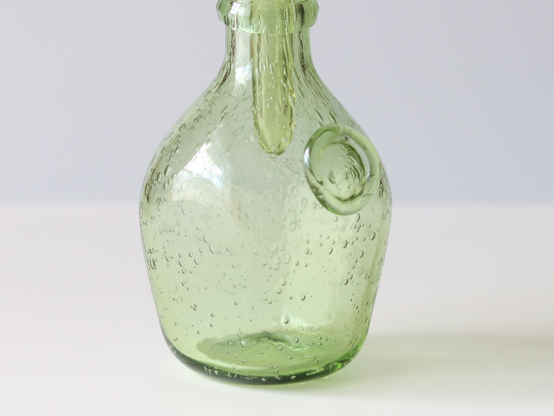Boda （ボダ）Erik Höglund（エリック・ホグラン）bottle/decanter green H20cm │ 北欧 スウェーデン ヴィンテージ ガラス ボトル デキャンタ