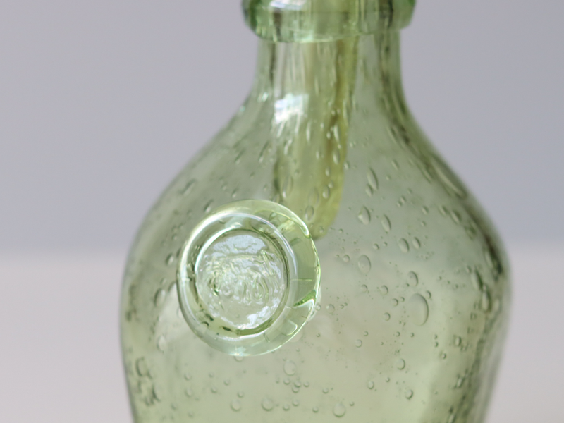 Boda （ボダ）Erik Höglund（エリック・ホグラン）bottle/decanter green H20cm │ 北欧 スウェーデン ヴィンテージ ガラス ボトル デキャンタ