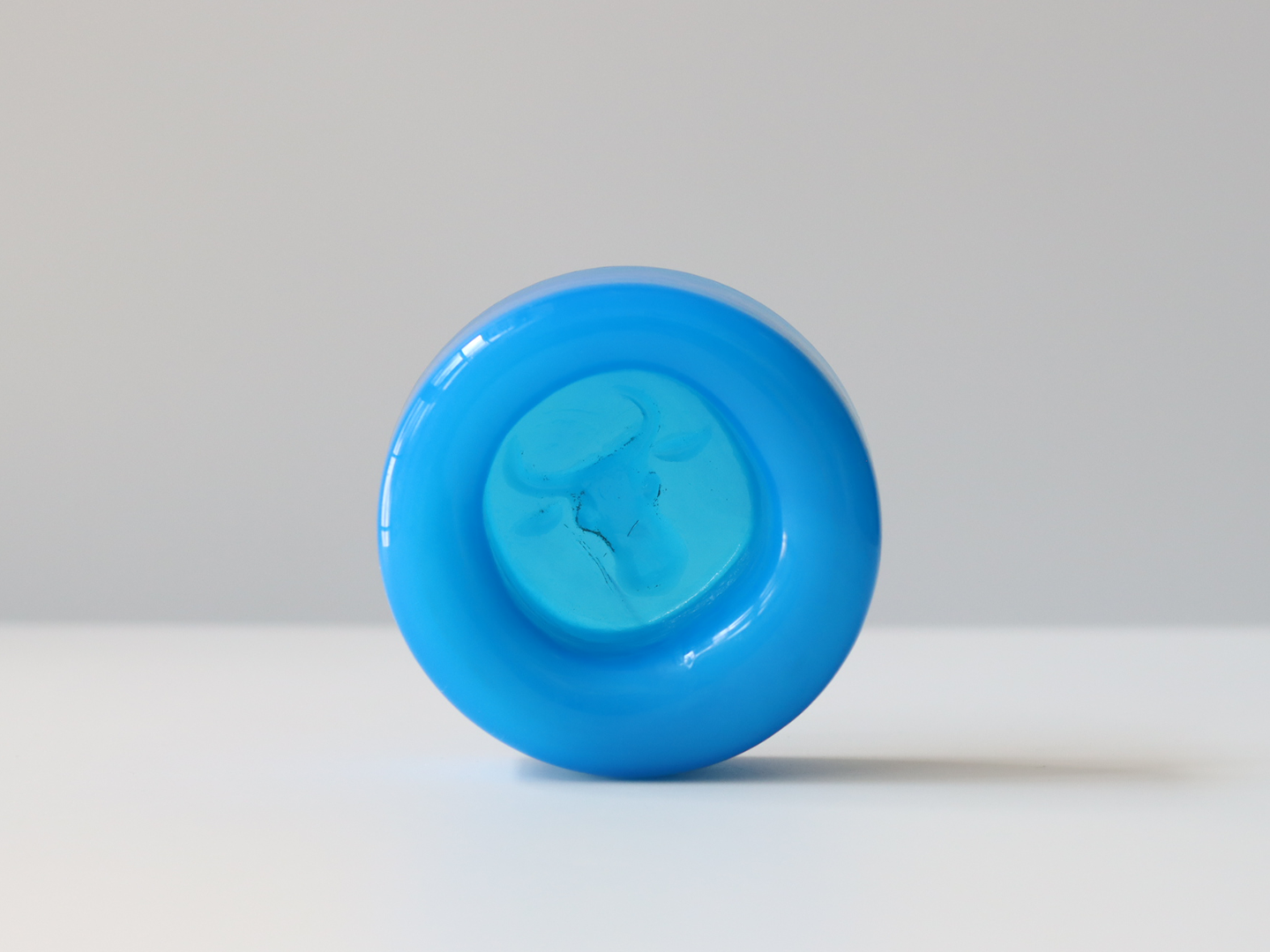 Boda （ボダ）Erik Höglund（エリック・ホグラン）ashtray light blue cow │ 北欧 スウェーデン ヴィンテージ アッシュトレイ 牛 ガラス 2064