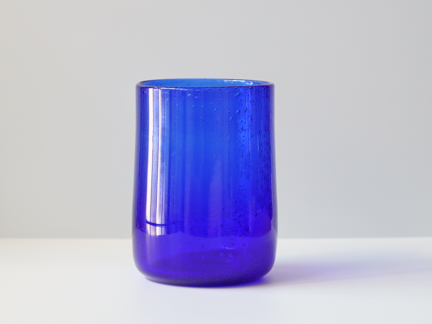 Boda （ボダ）Erik Höglund（エリック・ホグラン）vase blue H16cm │ 北欧 スウェーデン ヴィンテージ ガラスベース 花瓶