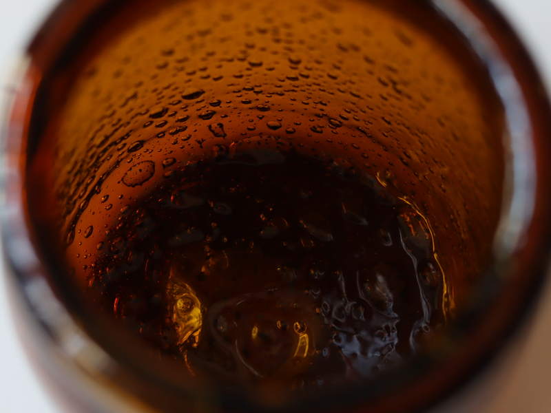 Boda（ボダ） フラワーベース アンバー H13.5cm / Erik Höglund ｜ 北欧ヴィンテージ スウェーデン