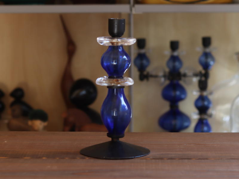 Boda Candle Holder 2-Tier Blue / Erik Höglund｜SWEDEN