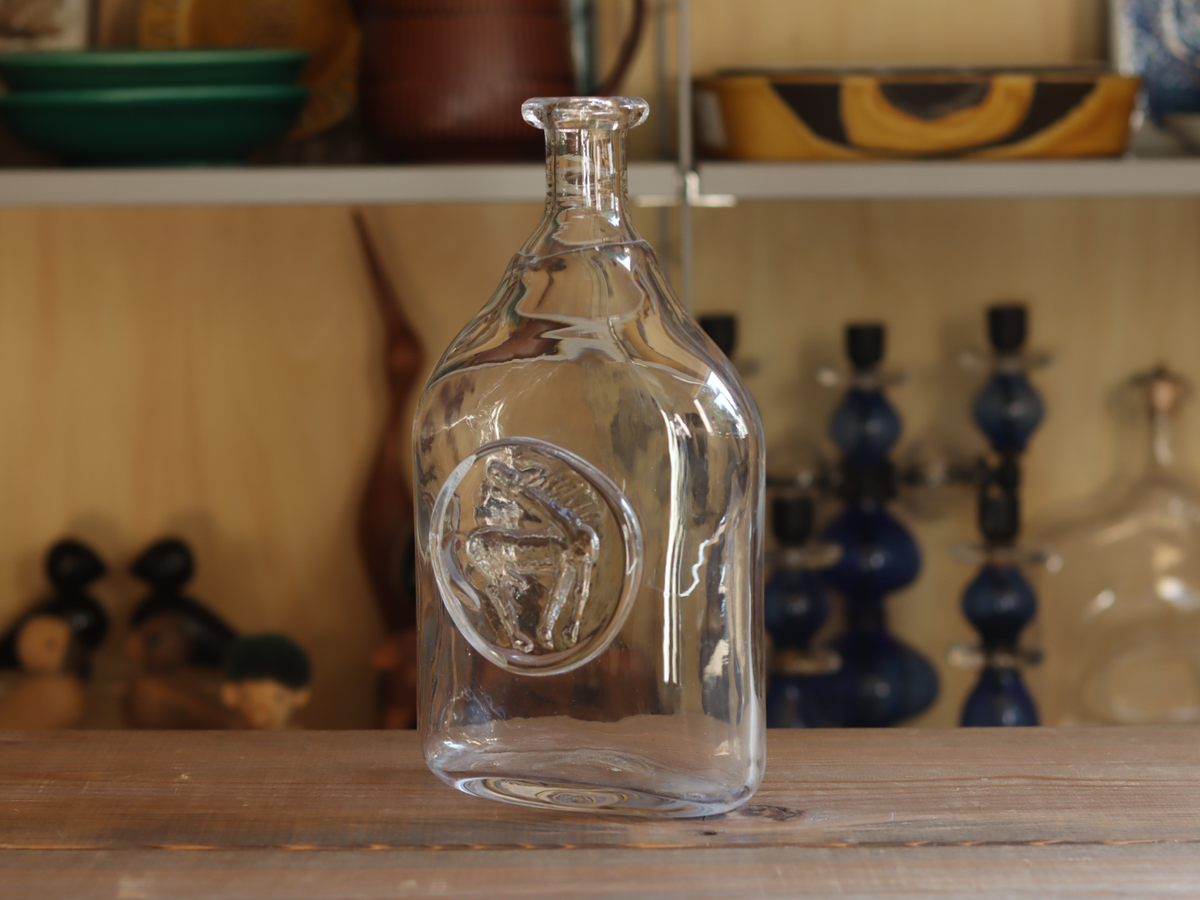 Boda Horse Bottle Clear H178 / Erik Höglund｜SWEDEN