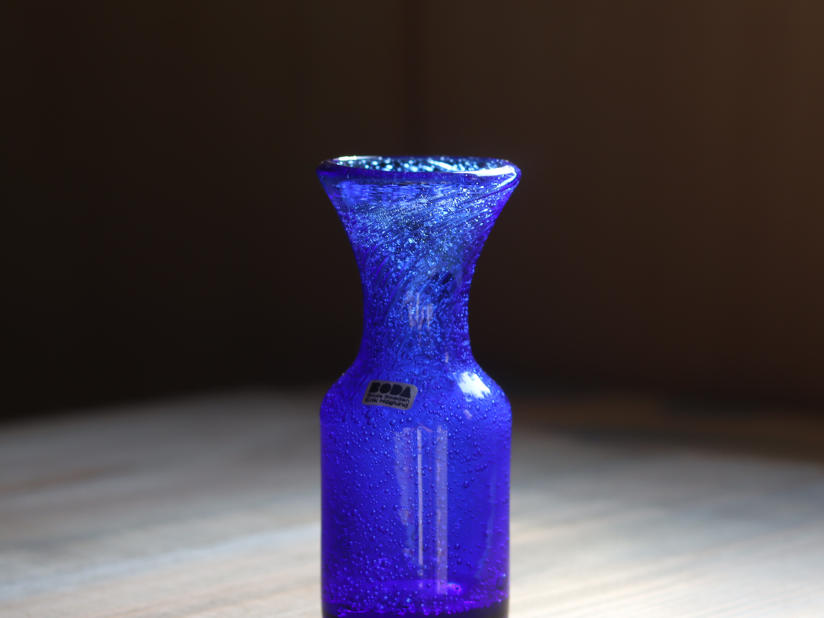 Boda Erik Höglund Vase H525/130 Cobalt Blue｜SWEDEN