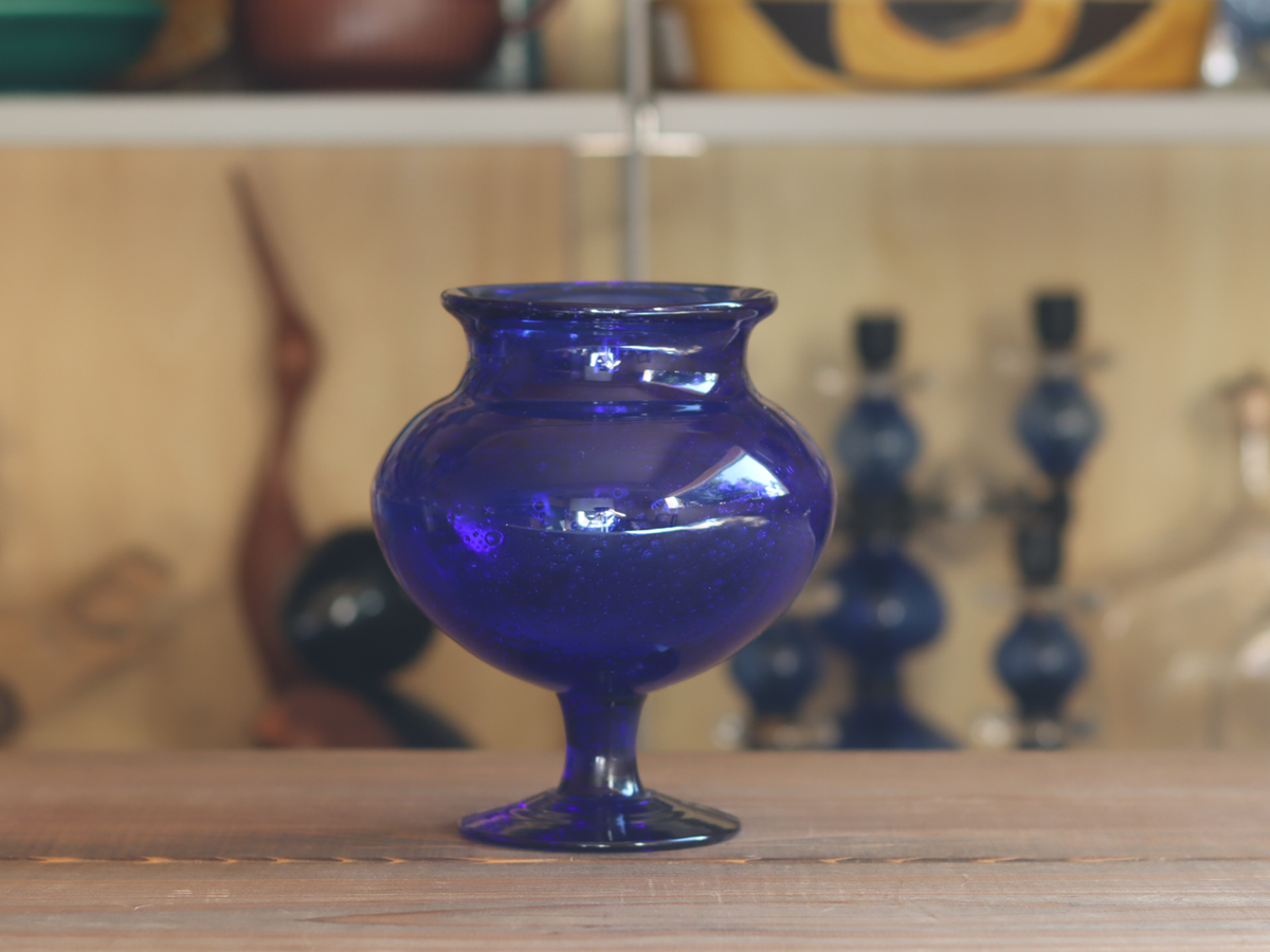 Boda Erik Höglund Vase H859/141 Cobalt Blue｜SWEDEN