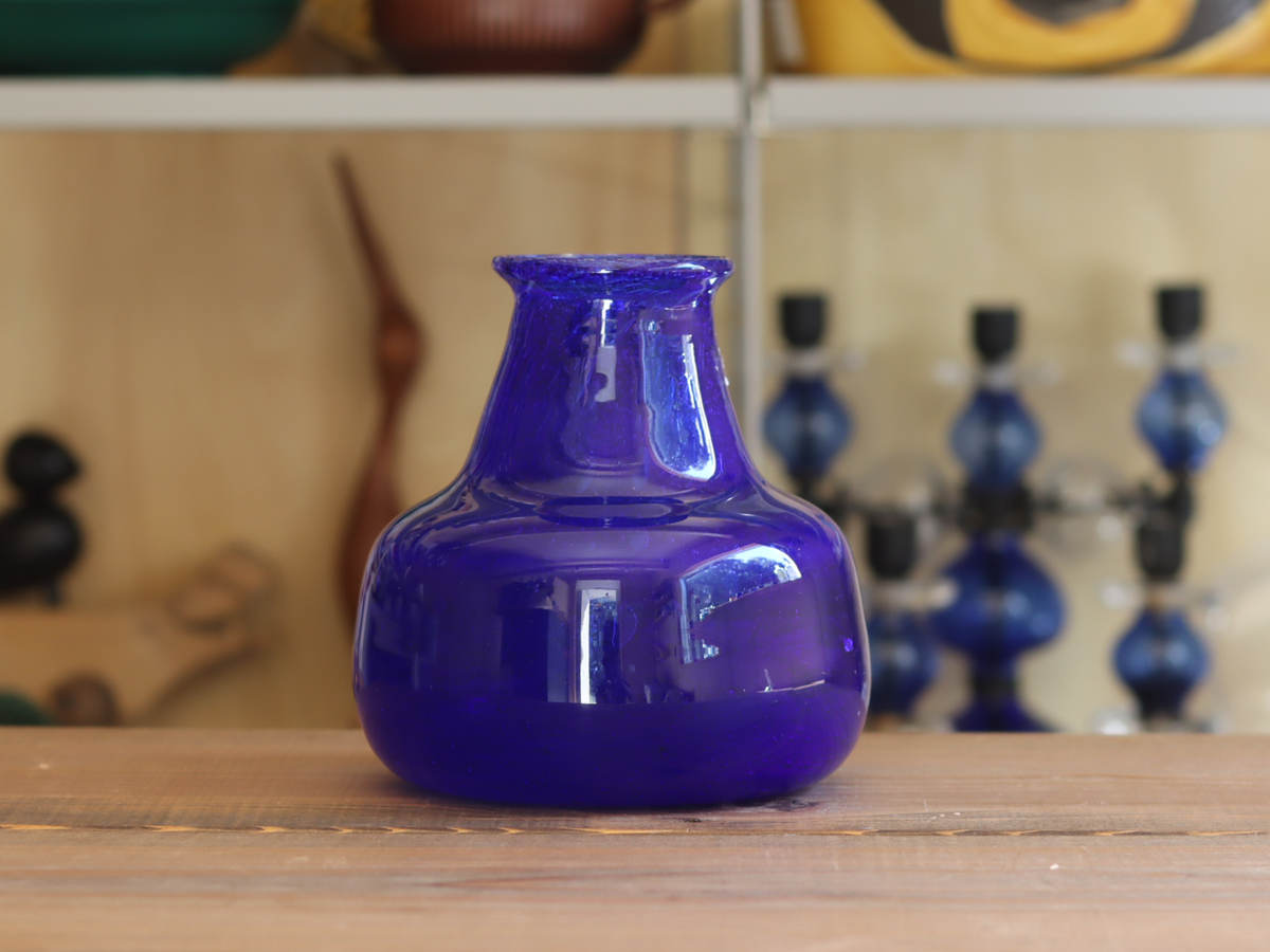 Boda Erik Höglund Vase H998/150 Cobalt Blue｜SWEDEN
