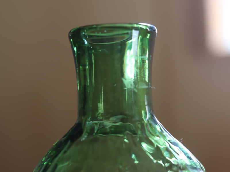Boda Woman Figure Bottle Green H267 / Erik Höglund｜SWEDEN