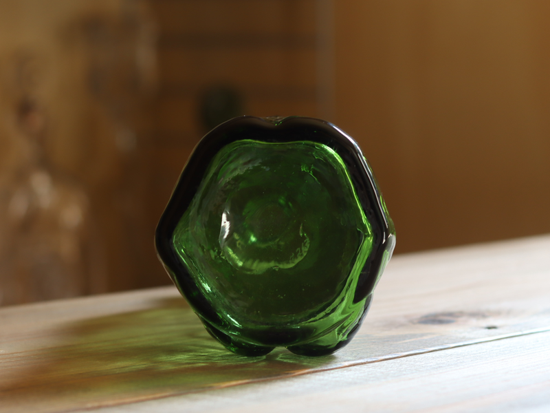 Boda Woman Figure Bottle Green H267 / Erik Höglund｜SWEDEN