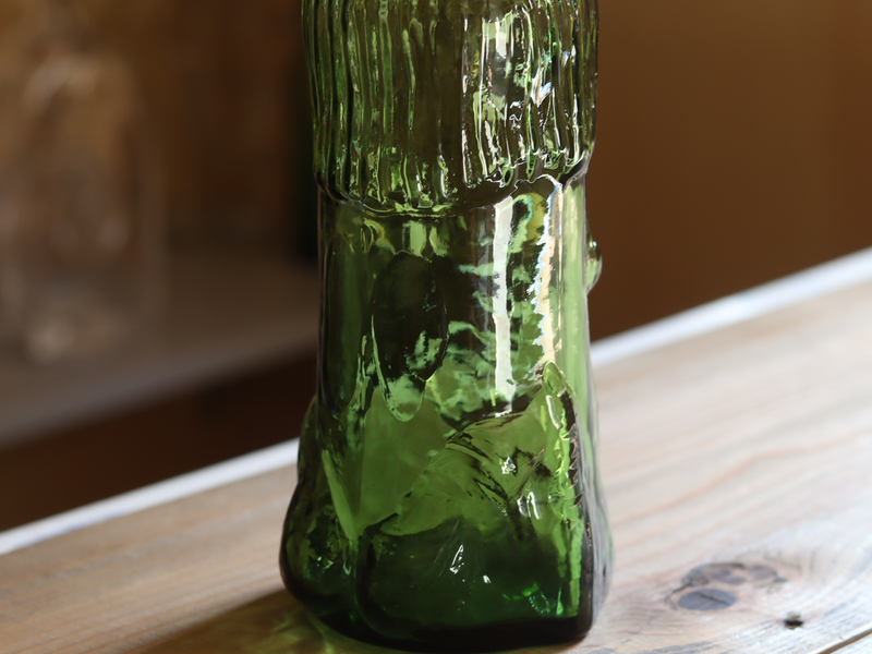 Boda Woman Figure Bottle Green H267 / Erik Höglund｜SWEDEN