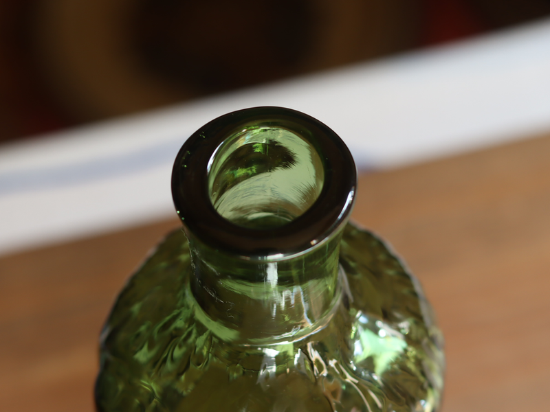 Boda Woman Figure Bottle Green H267 / Erik Höglund｜SWEDEN