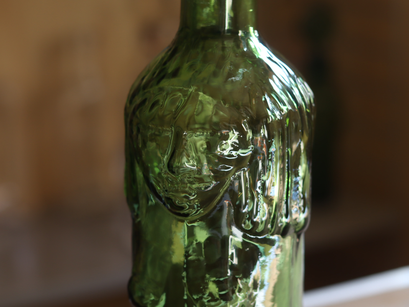 Boda Woman Figure Bottle Green H267 / Erik Höglund｜SWEDEN
