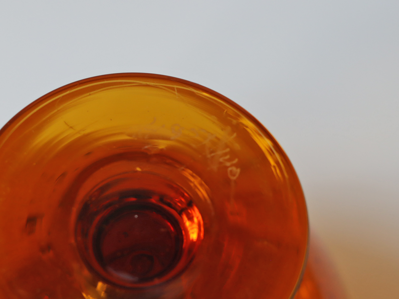 Boda（ボダ） フットベース アンバー H15cm / Erik Höglund ｜ 北欧ヴィンテージ スウェーデン