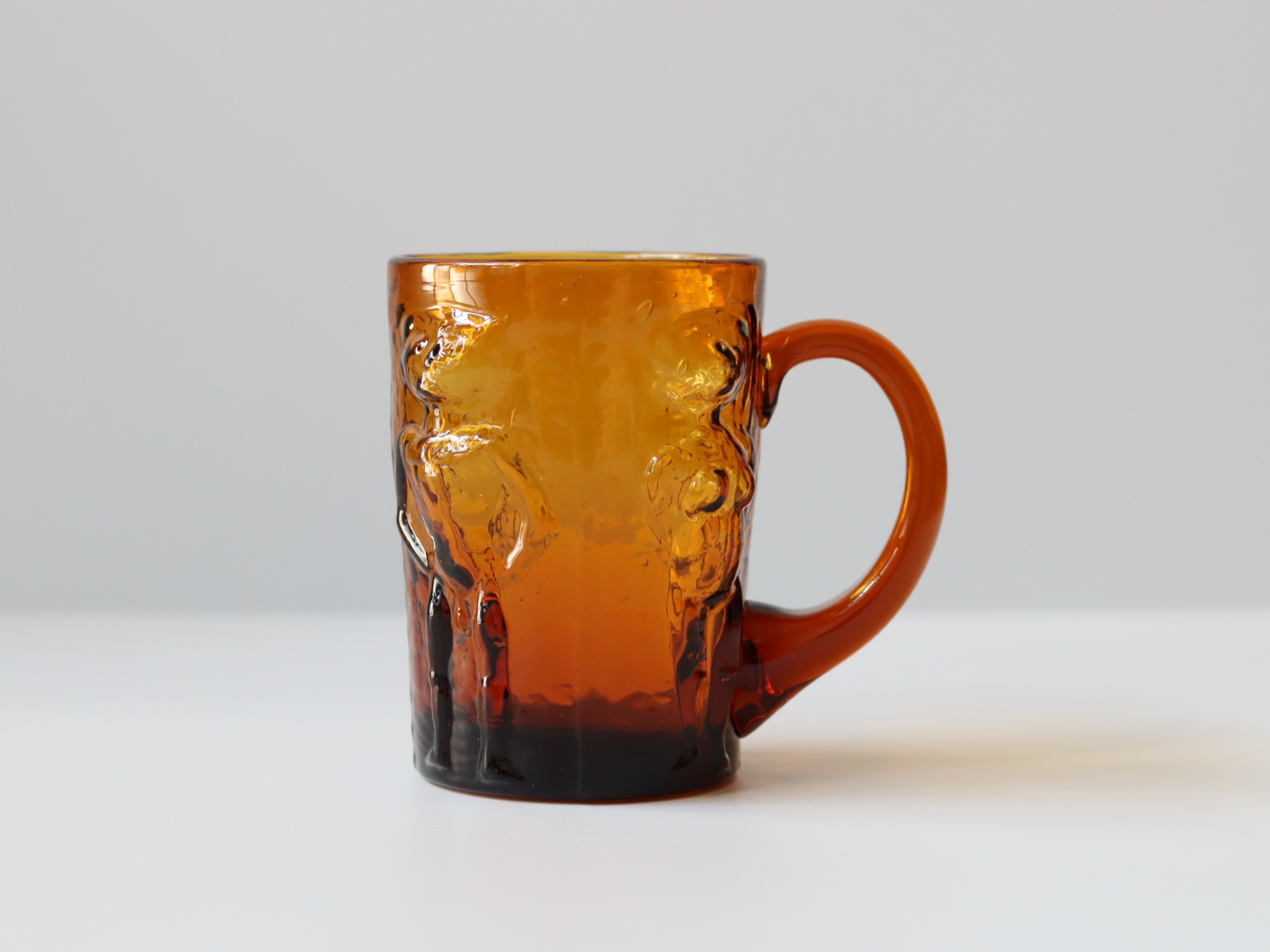 Boda （ボダ）Erik Höglund（エリック・ホグラン）beer mug umber H10.5cm │ 北欧 スウェーデン ヴィンテージ グラス マグ